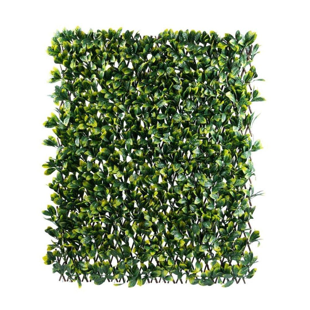 Artificial Laurel Leaf Extendable Trellis Hedge Screening W2m x H1m