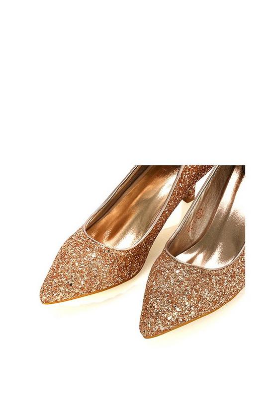 XY London 'Gwyneth' Pointed Toe Mid Stiletto Kitten Heel Court Shoes 3