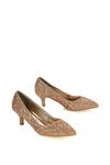 XY London 'Gwyneth' Pointed Toe Mid Stiletto Kitten Heel Court Shoes thumbnail 5