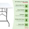 Oypla 6ft Folding Outdoor Trestle Table thumbnail 3