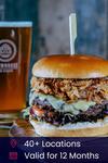 Activity Superstore Gourmet Burger Meal and Craft Beer for Two Gift Experience thumbnail 1