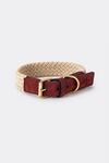 Hugo & Hudson Flat Rope and Leather Pet Dog Collar thumbnail 1
