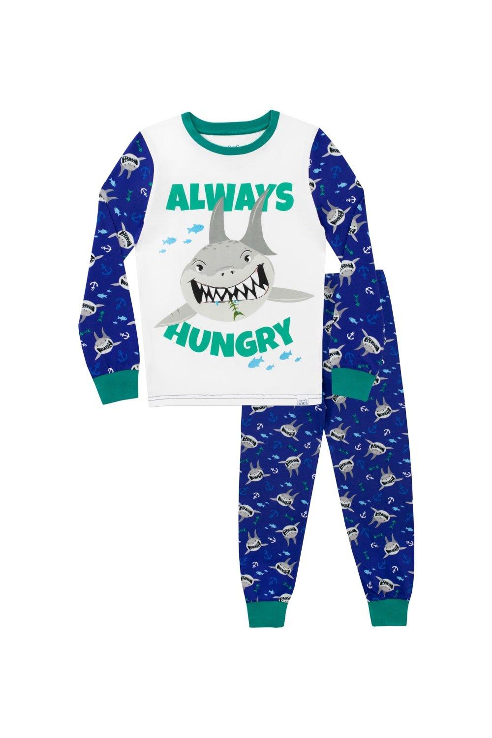 Always Hungry Shark Snuggle Fit Cosy Pyjamas