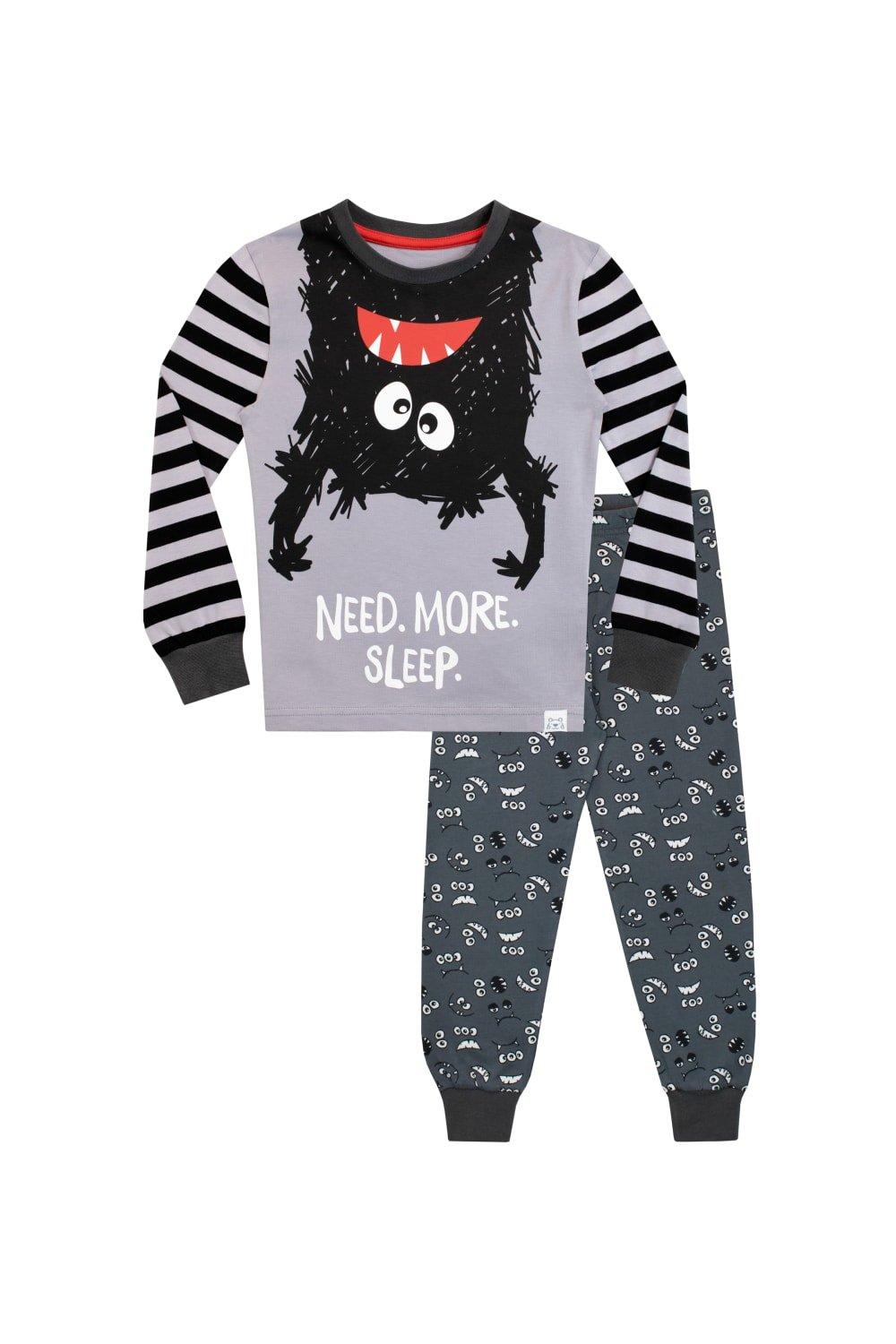 Need More Sleep Monster Cosy Snuggle Fit Pyjamas