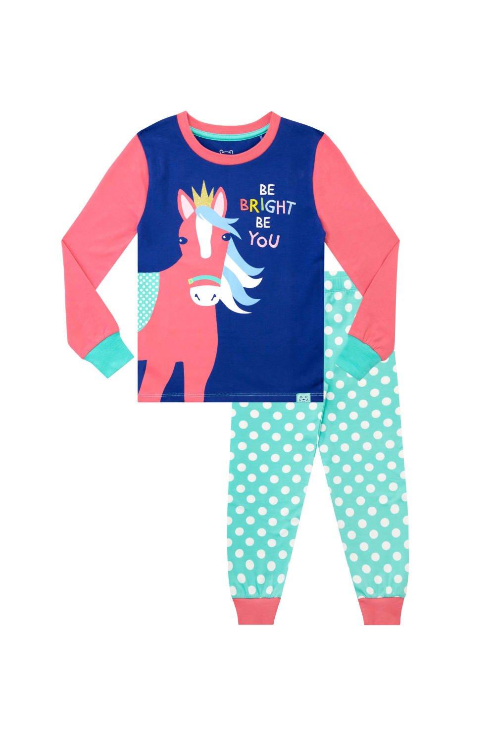 Be Bright Be You Horse Cosy Snuggle Fit Pyjamas