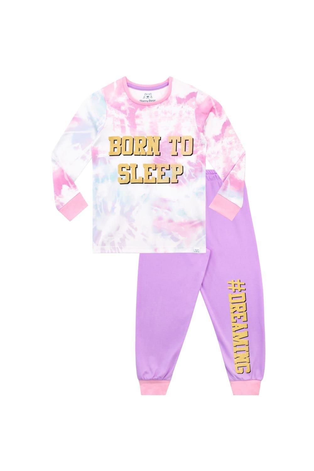 Born To Sleep Tie Dye Pyjamas