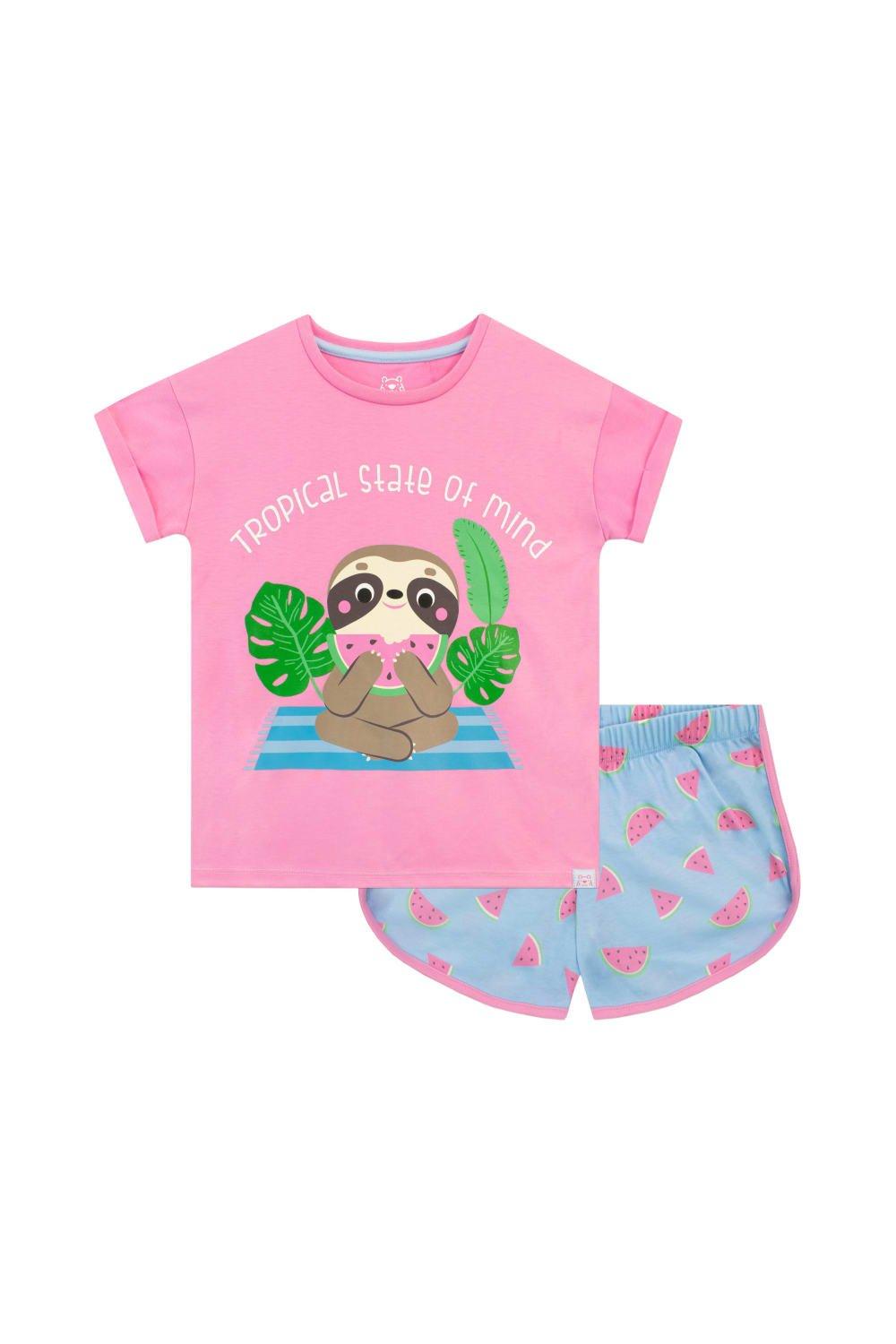 Watermelon Sloth Short Pyjamas