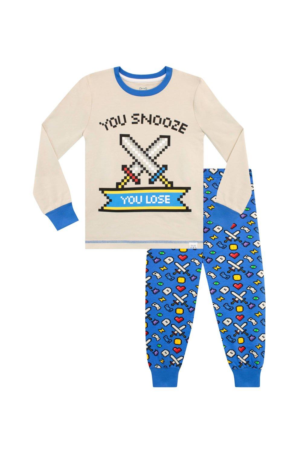 Snooze Lose Gaming Cosy Snuggle Fit Pyjamas