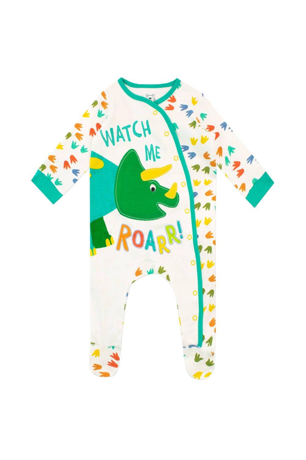Baby Watch Me Roar Dinosaur Sleepsuit