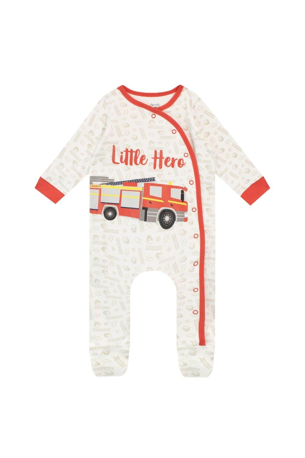 Baby Little Hero Fire Engine Sleepsuit