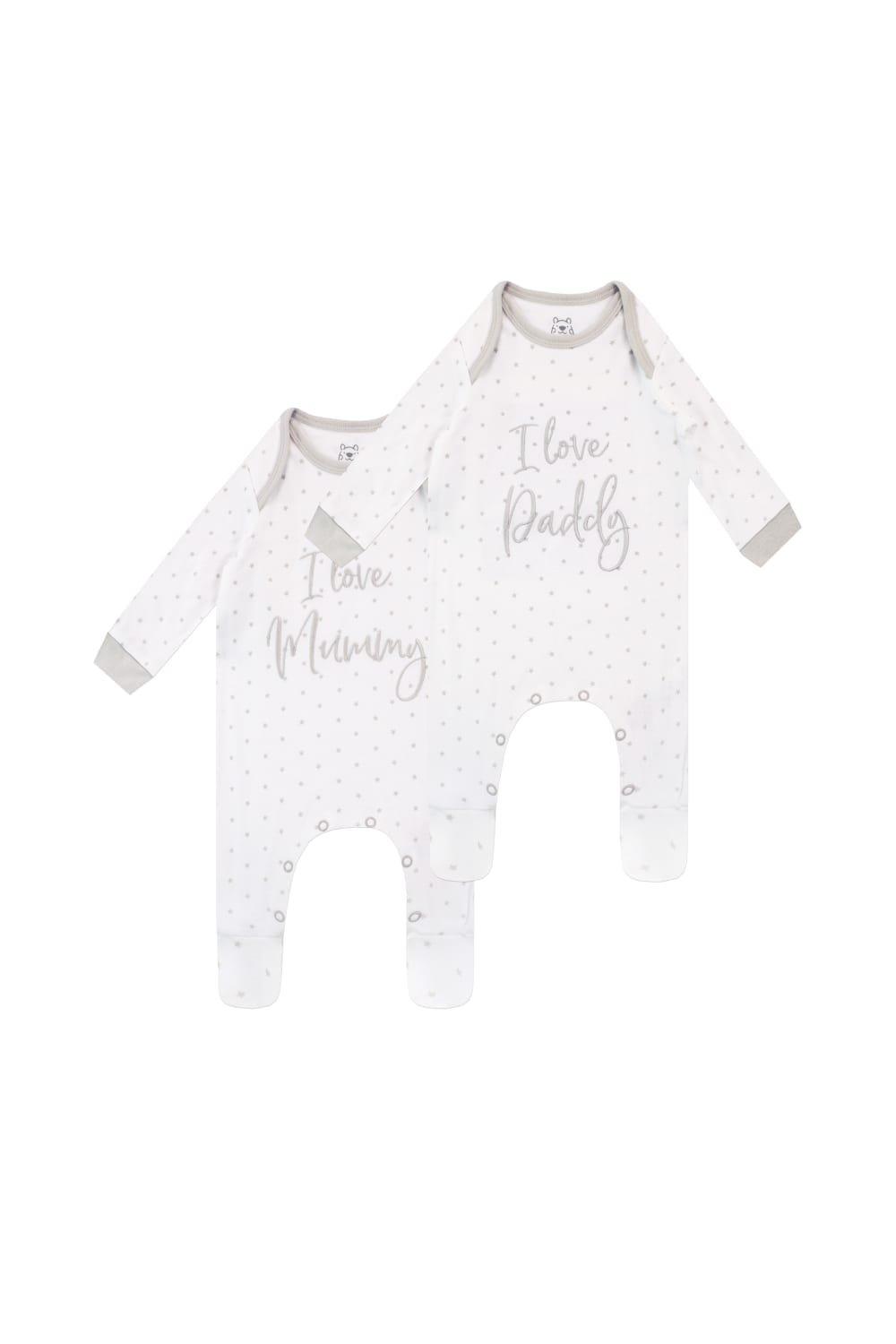 Baby I Love Mummy And Daddy Sleepsuits 2 Pack