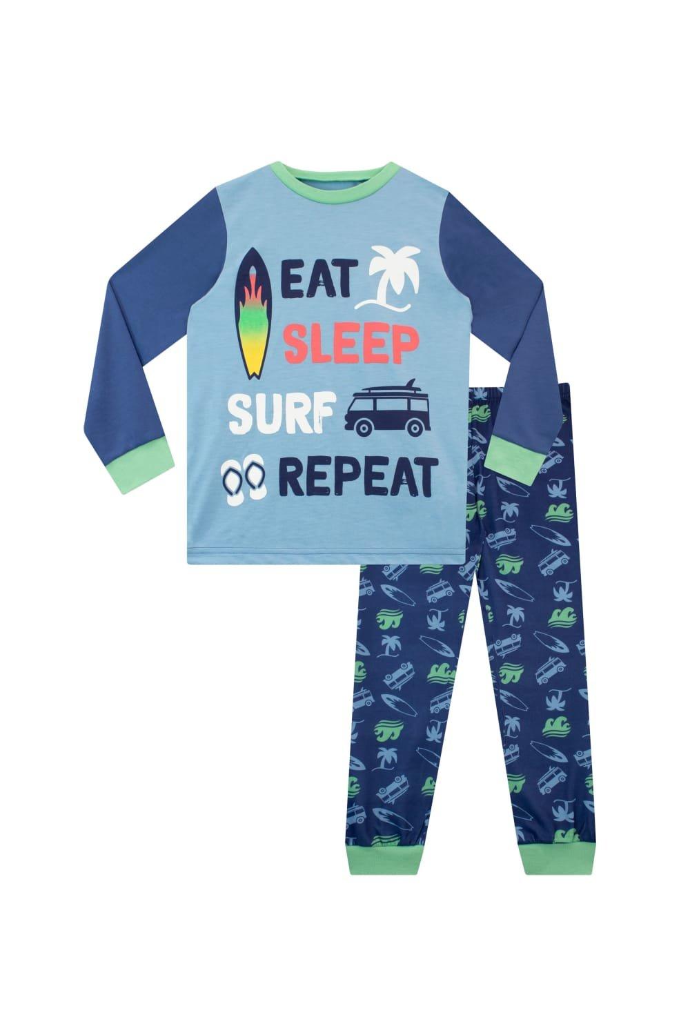 Eat Sleep Repeat Surf Pyjamas