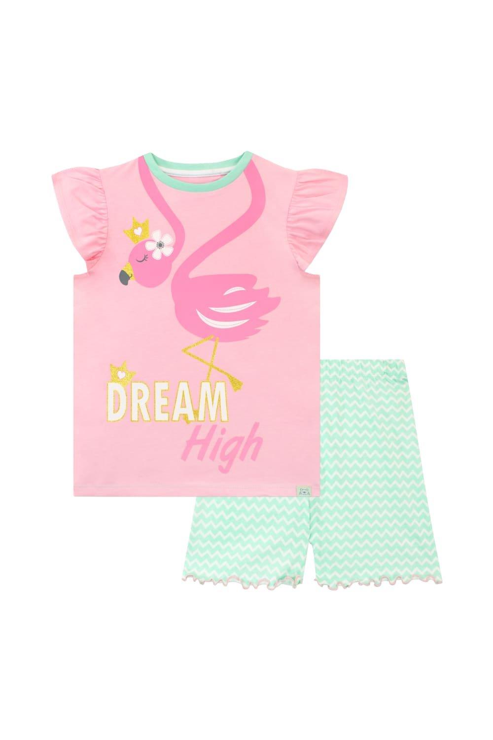 Dream High Glitter Flamingo Short Pyjamas