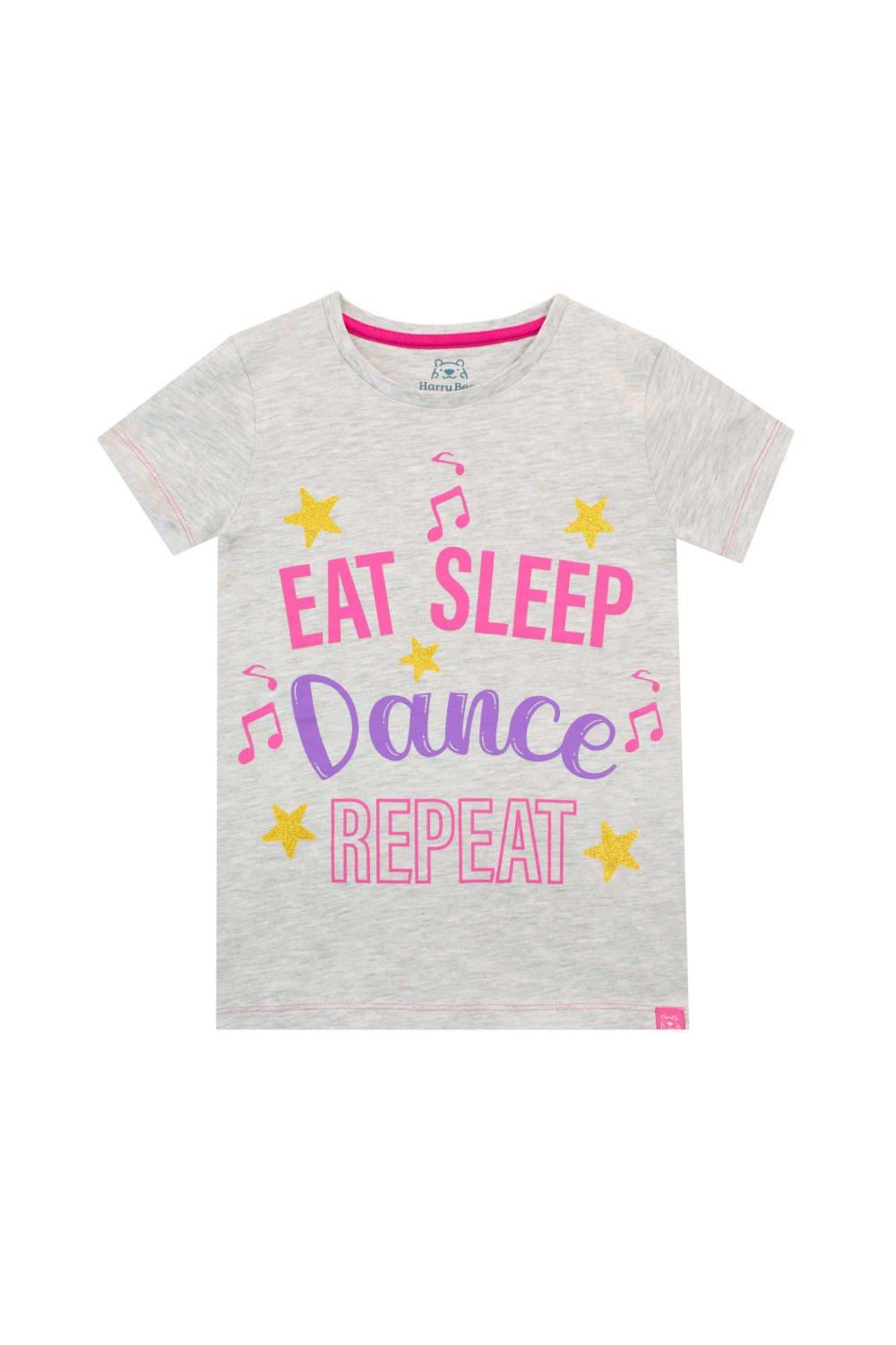 Eat Sleep Repeat Glitter T-Shirt