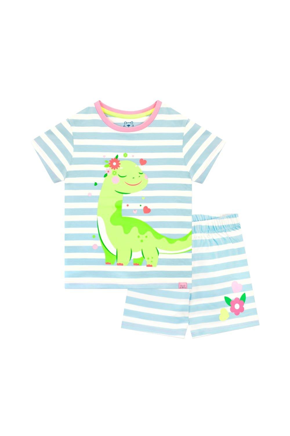 Dinosaur Stripe Short Pyjamas