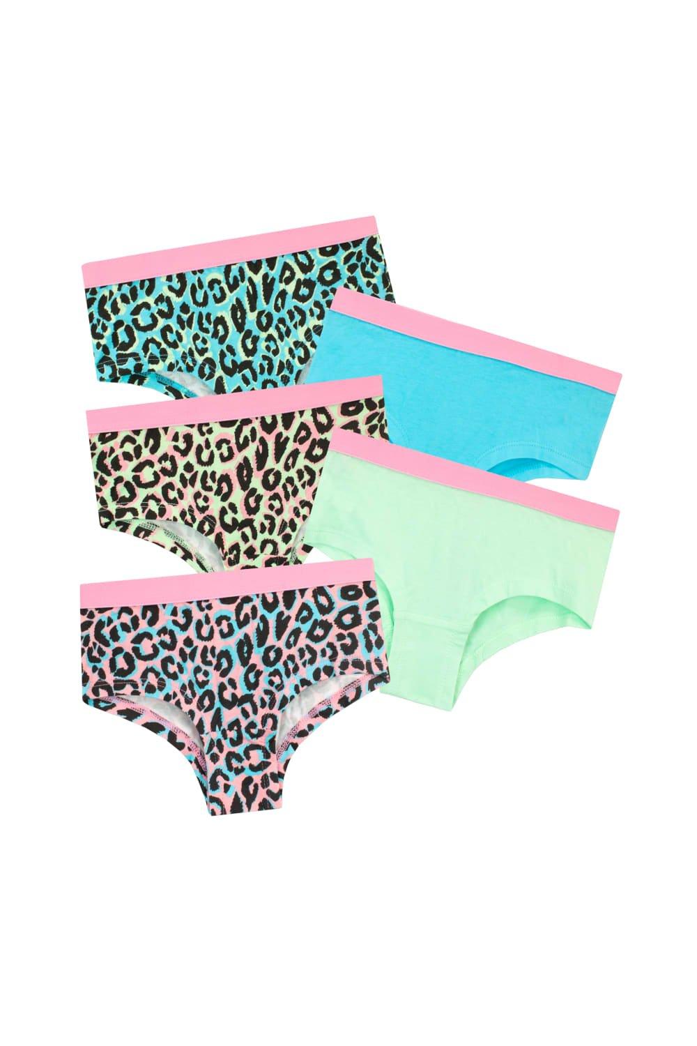 Leopard Print Underwear Pack of 5