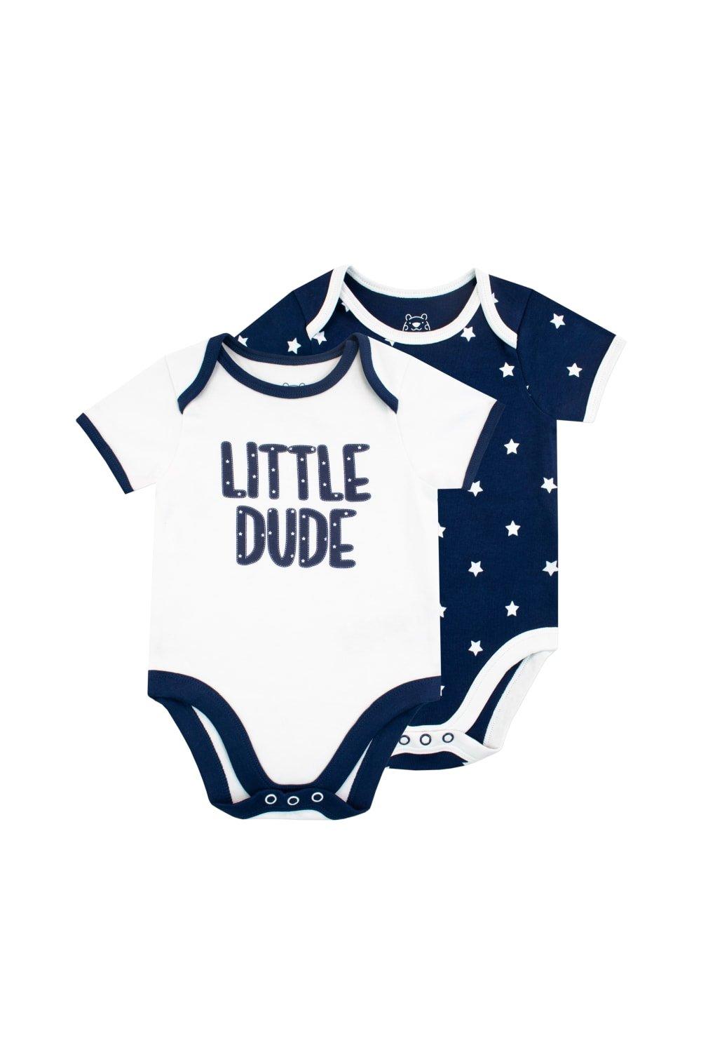 Little Dude Star Bodysuits 2 Pack