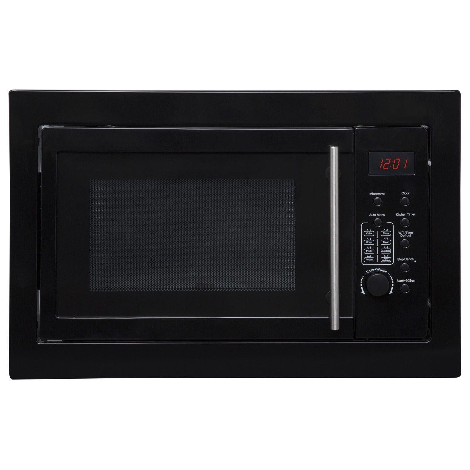 BIM25BL Black 25L Integrated Built in 900W Digital Timer Microwave Oven