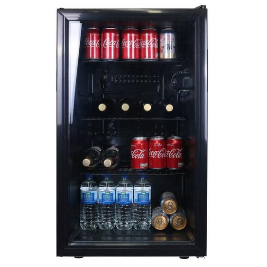 SIA Under Counter Drinks Fridge 118L Beer / Wine Cooler With Glass Door DC1BL 2