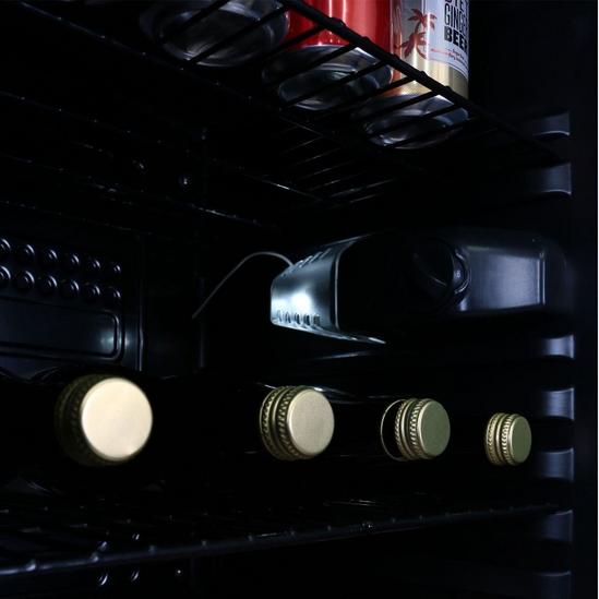 SIA Under Counter Drinks Fridge 118L Beer / Wine Cooler With Glass Door DC1BL 4