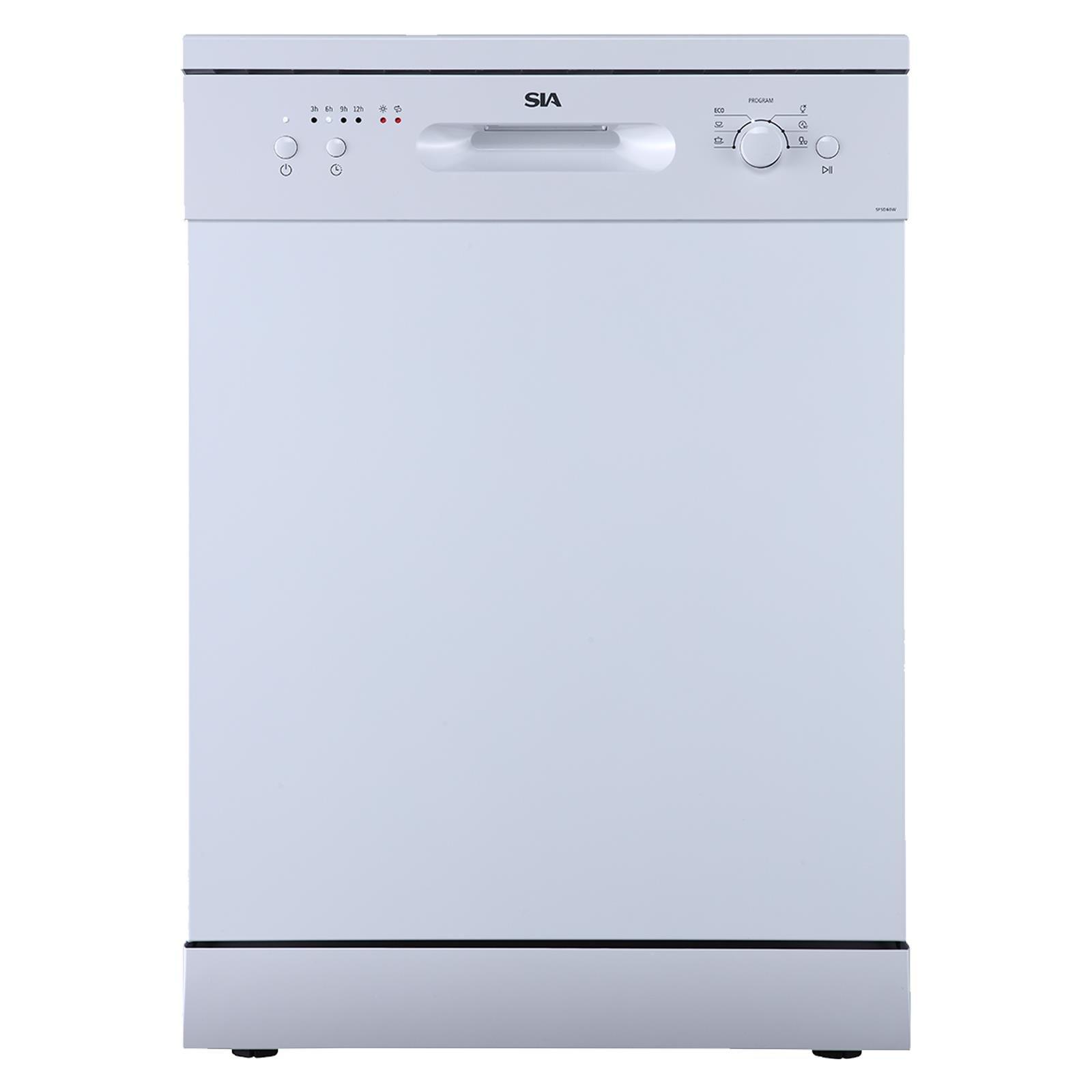 60cm White Freestanding Dishwasher, 12 Places SFSD60W
