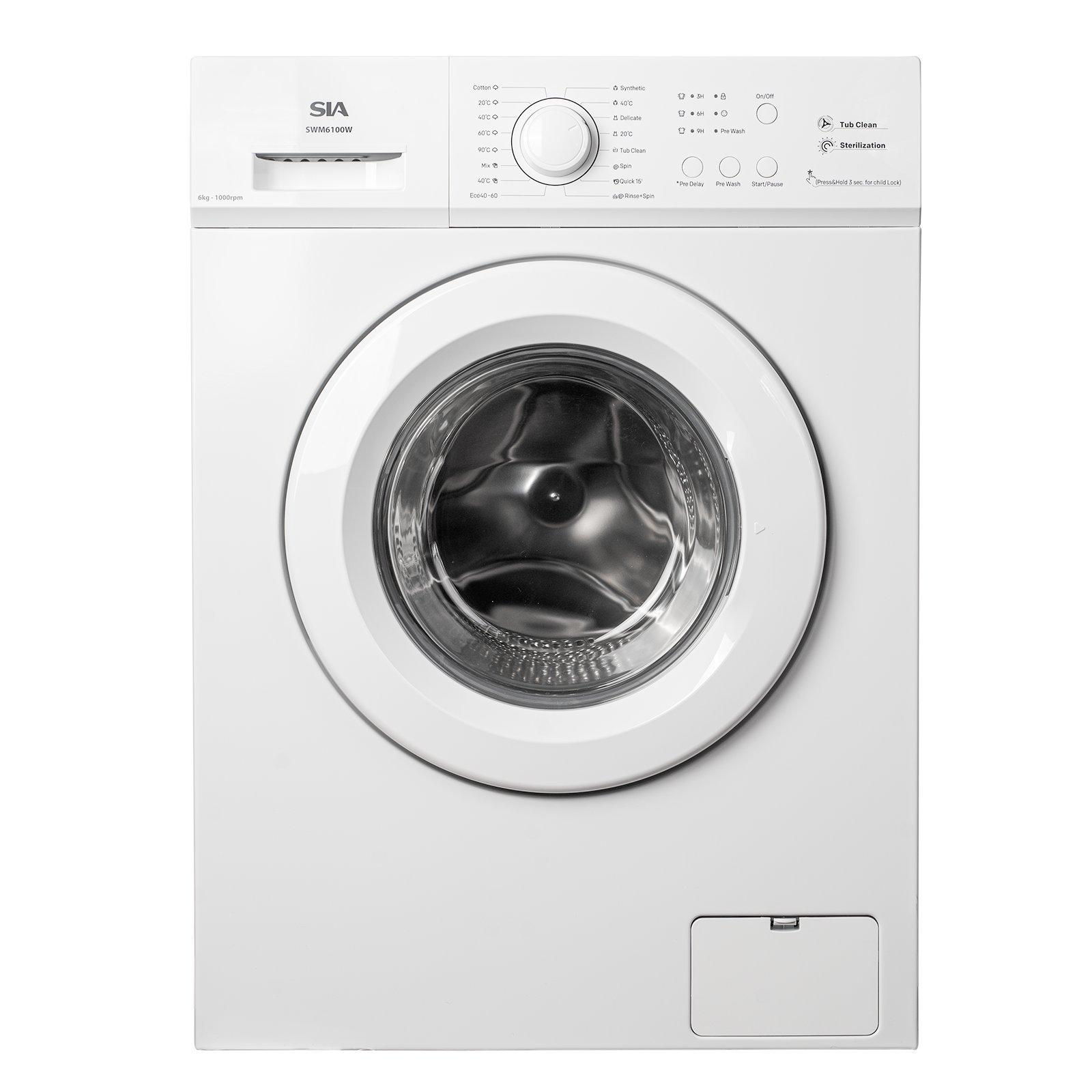 6kg 1000RPM Washing Machine in White - SWM6100W