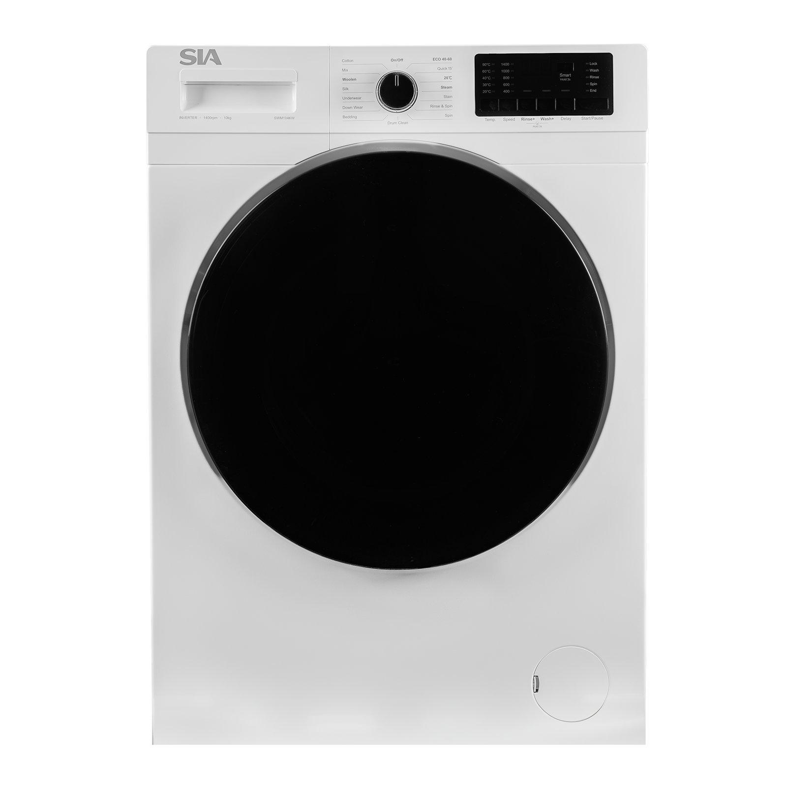 10kg 1400RPM Washing Machine, 16 Programs - SWM104KW