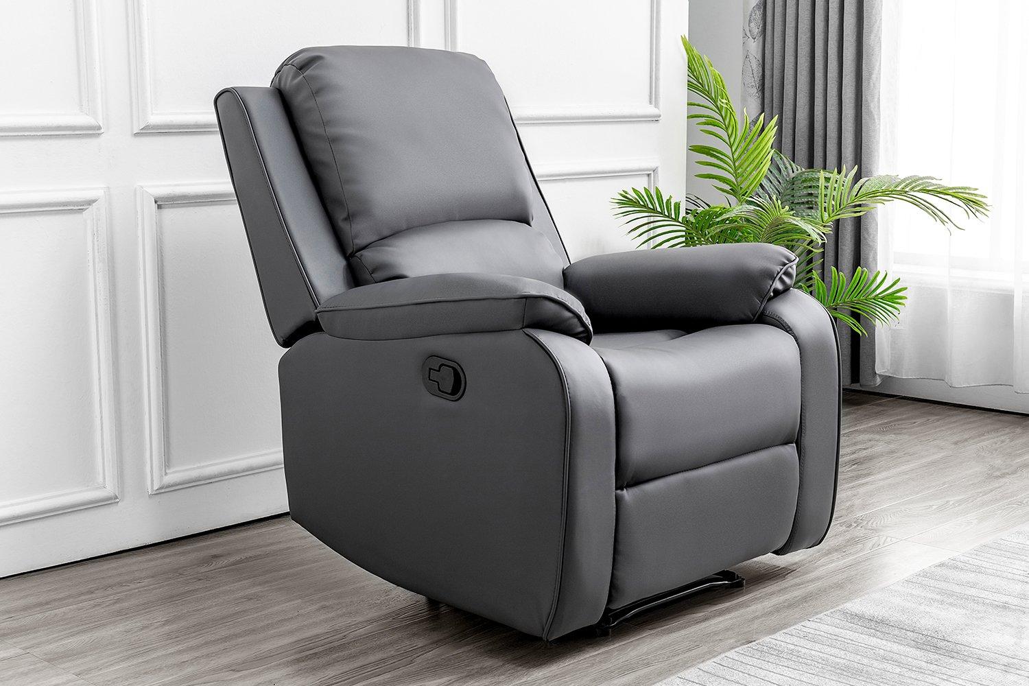 Palermo Leather Manual Recliner Armchair