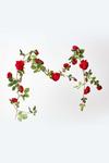 Homescapes Artificial Rose Flower Garland, 180 cm thumbnail 1