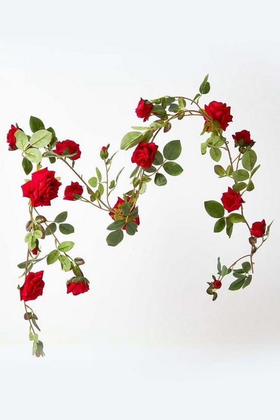 Homescapes Artificial Rose Flower Garland, 180 cm 4