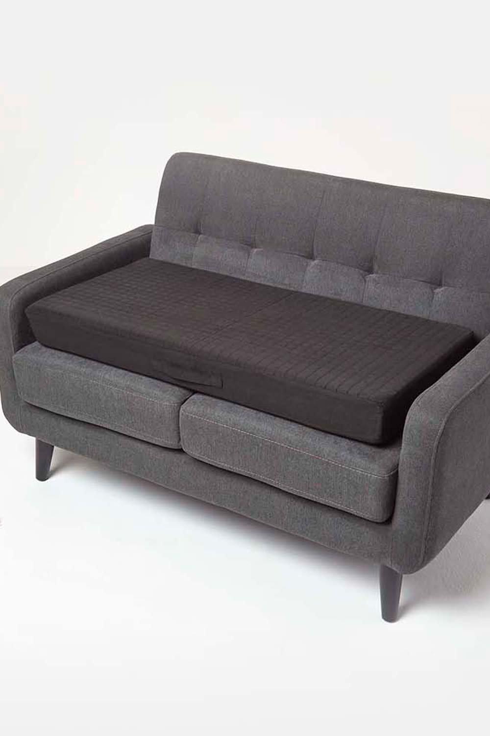 Suede Orthopaedic Foam 2 Seater Booster Cushion