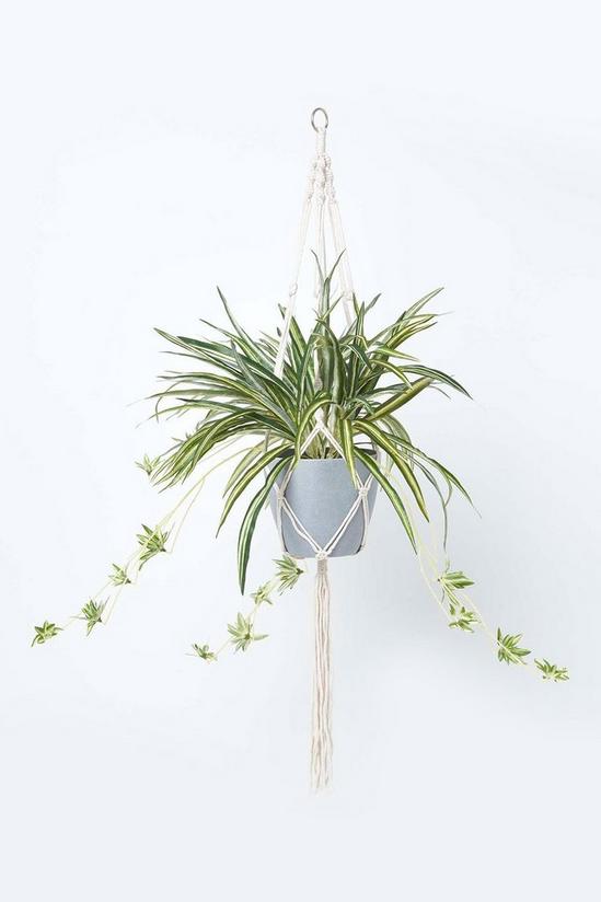 Homescapes Artificial Hanging Basket Spider Plant, 95 cm 1