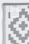 Homescapes Zoe Geometric White & Grey Outdoor Rug thumbnail 5