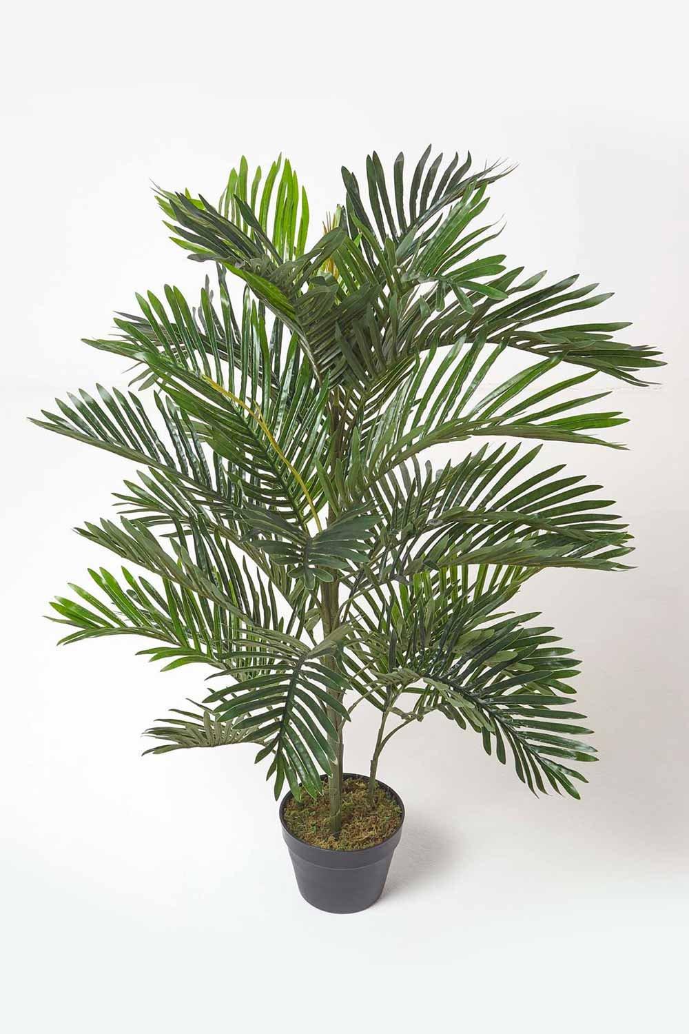 Multi Stem Green Palm Tree in Pot, 120 cm