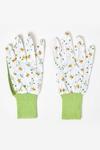 Homescapes Gardening Gloves with Floral Bee Design thumbnail 1