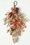 Homescapes Champagne Pinecone & Apples Christmas Teardrop Swag thumbnail 1