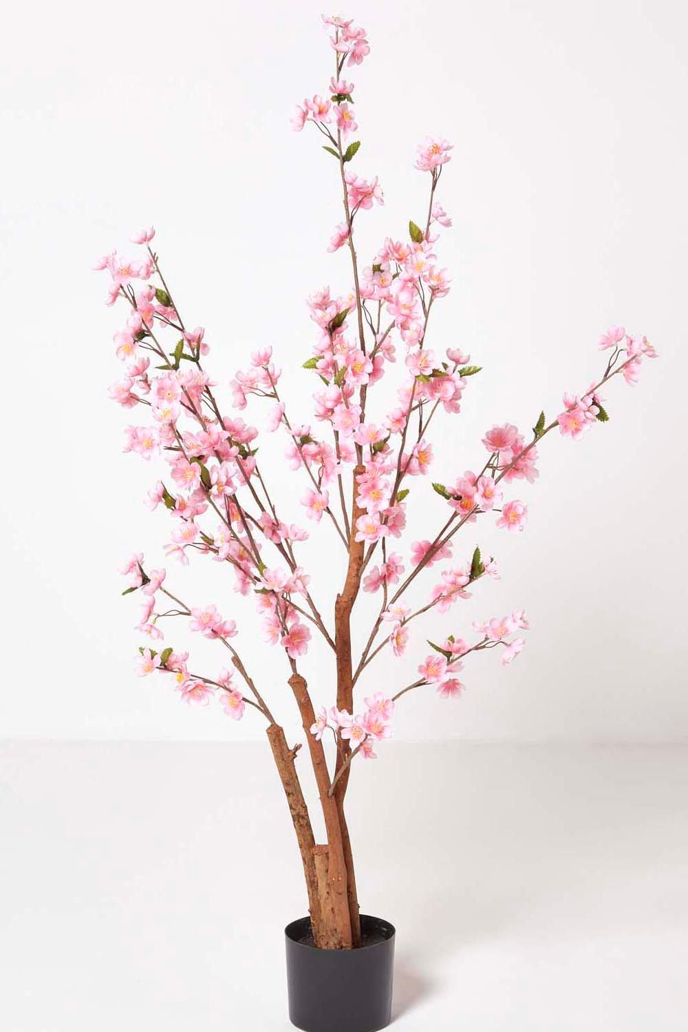 Artificial Blossom Tree with Pink Silk Flowers 130 cm (4'2