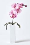 Homescapes Set of 2 Orchids in Thin Cream Vases, 43 cm thumbnail 3