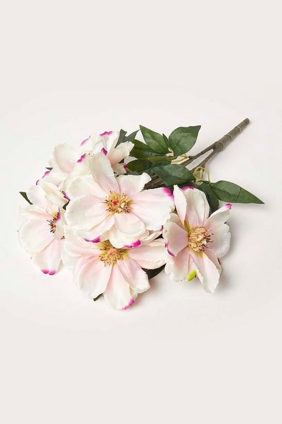 Homescapes Set of 2 Pink and Cream Artificial Magnolia Bouquet Arrangements 4
