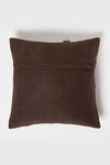 Homescapes Small Block Leather Cushion 45 x 45 cm thumbnail 3