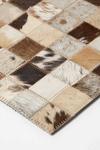 Homescapes Block Check Brown Leather Placemats Set of 4 thumbnail 3