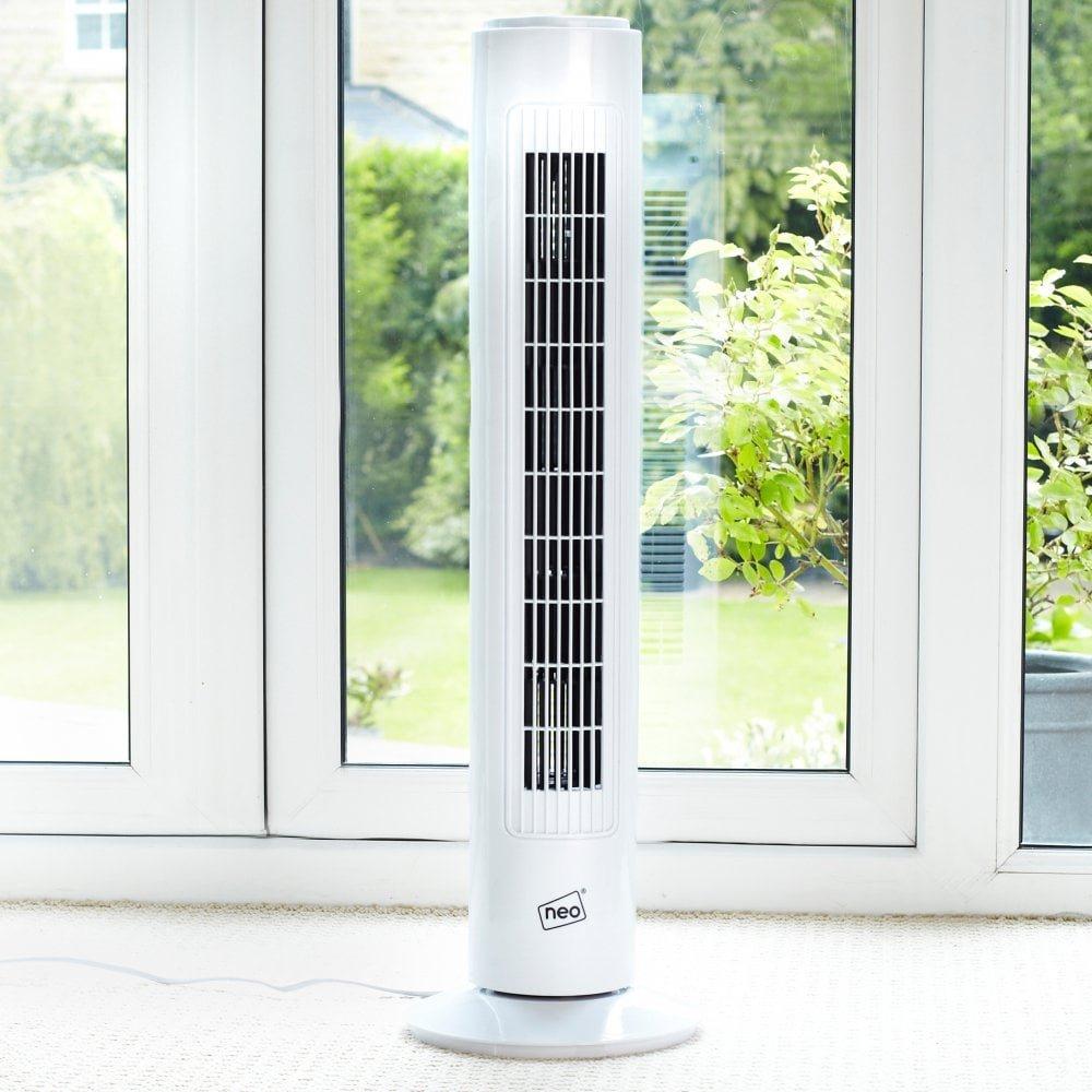 29'' 3 Speed Oscillating Free Standing Tower Fan