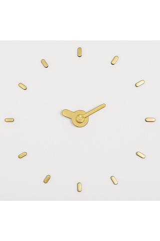 Product Minimalist Stick-On Wall Clock - 3D Frameless DIY Gold