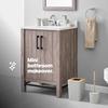 LIVIVO 6-Piece Bathroom & Sink Accessory Set with Bamboo Trim thumbnail 2