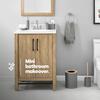 LIVIVO 6-Piece Bathroom & Sink Accessory Set with Bamboo Trim thumbnail 2