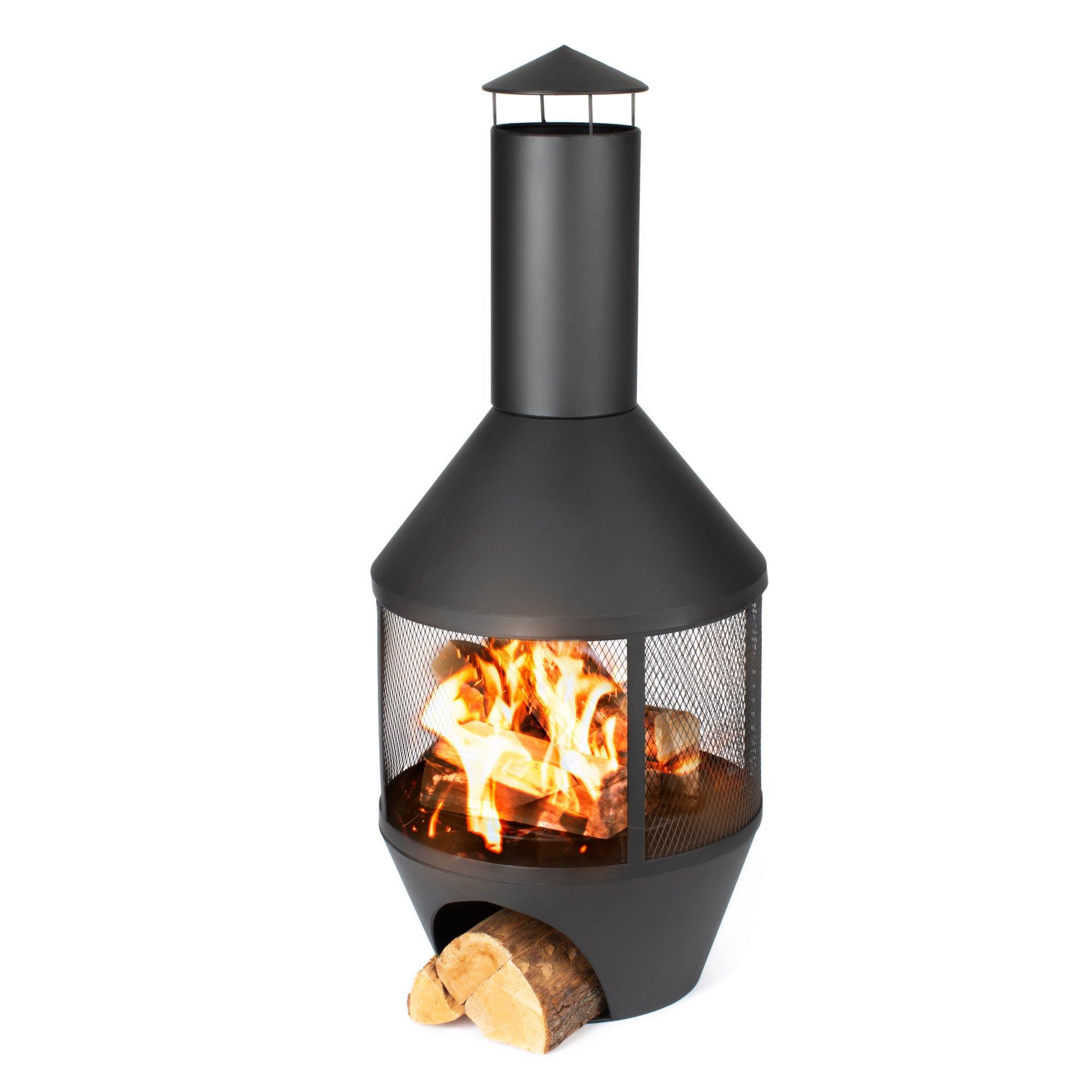 Stunning Camino Chiminea Fire Pit - Log Burner Barbecue Heater