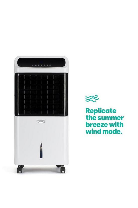 LIVIVO 12L Digital Evaporative Air Cooler with Remote Control & Timer  - White/80W 5