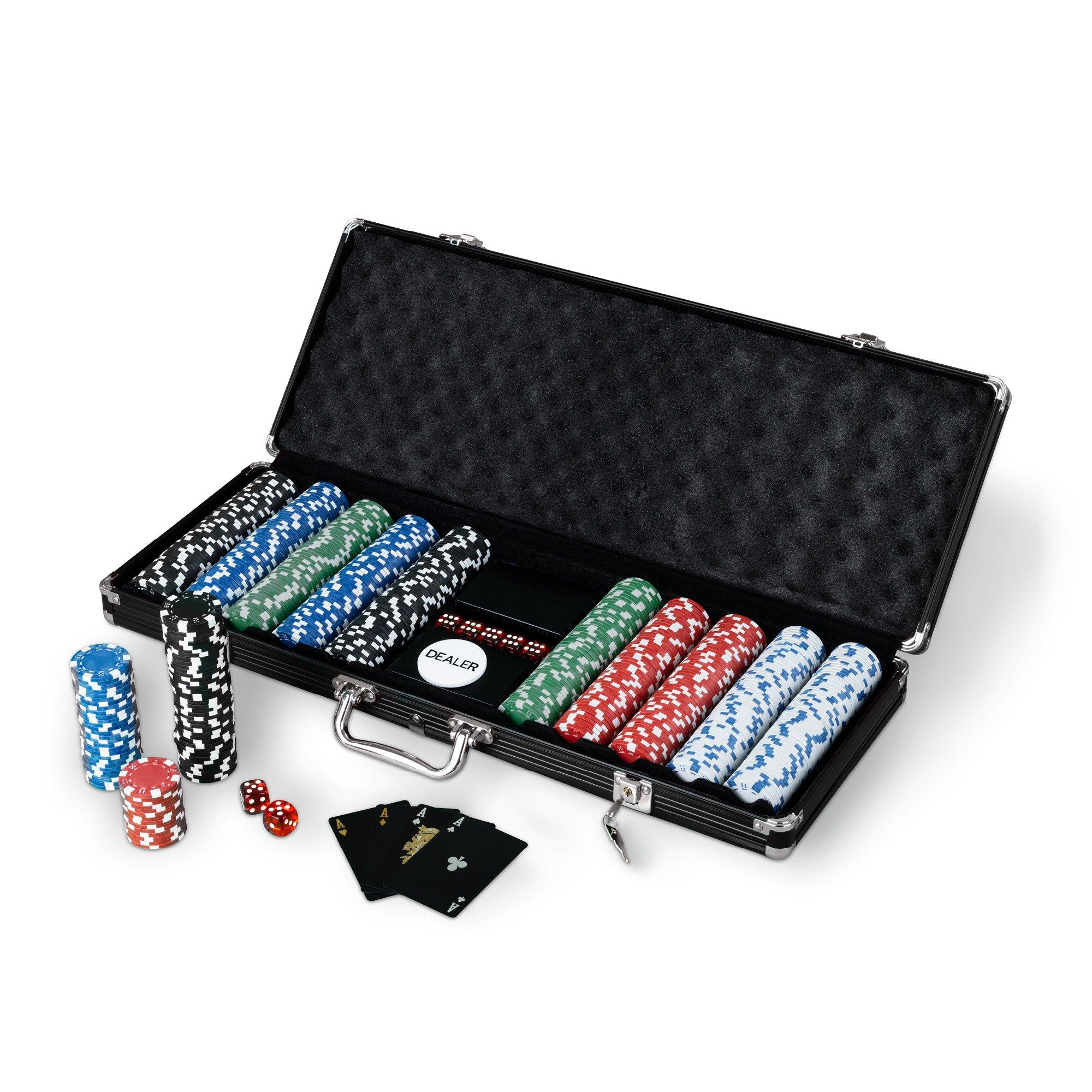 500 Piece Professional Poker Set - Black Edition