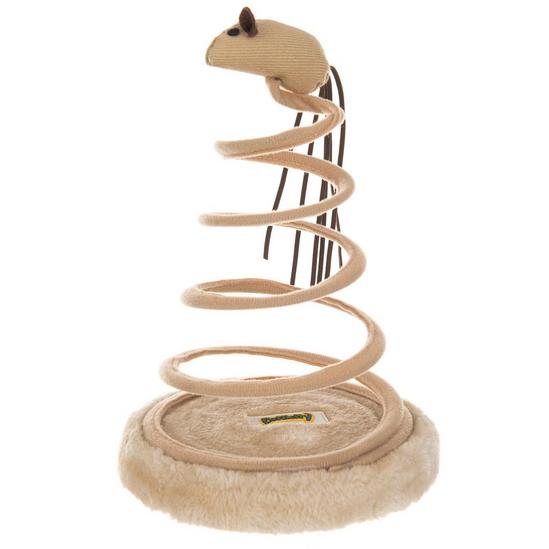 Petlicity Cat Spiral Springing Elastic Play Toy with Mouse Top 1