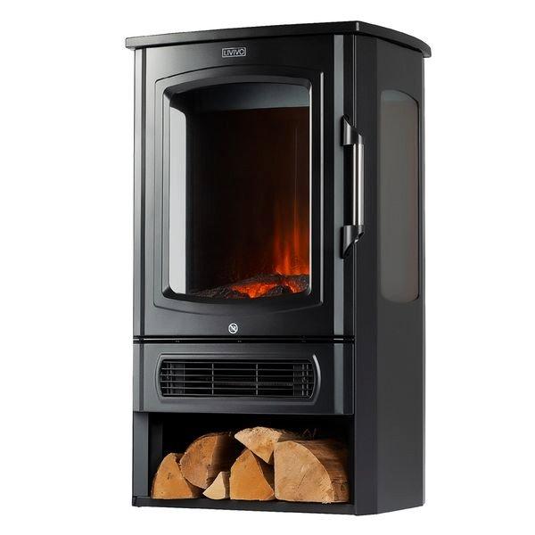 Electric Panoramic Fireplace Stove Heater - 2000W